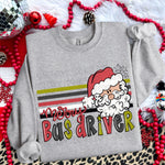 Merry Bus Driver Retro Stripe DTF Transfer