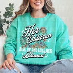Her Children Rise Up & Call Her Blessed DTF Transfer
