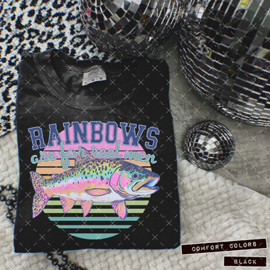 Rainbows Are For Reel Men DTF Transfer (KD)