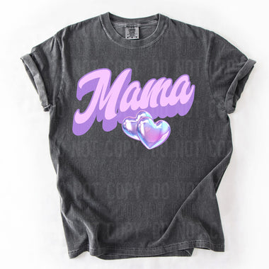 Mama Foil Heart DTF Transfer