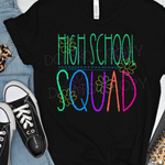 Chalkboard HIGH SCHOOL Squad DTF Transfer