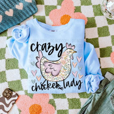 Crazy Chicken Lady 2 DTF Transfer