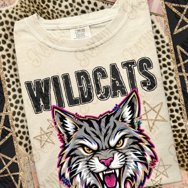Grunge Varsity Wildcats DTF Transfer (KD)