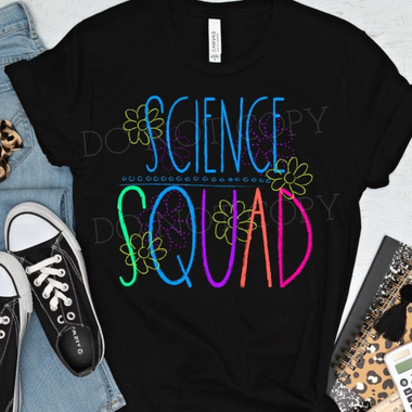 Chalkboard SCIENCE Squad DTF Transfer