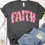 Faux Stitched Faith DTF Transfer