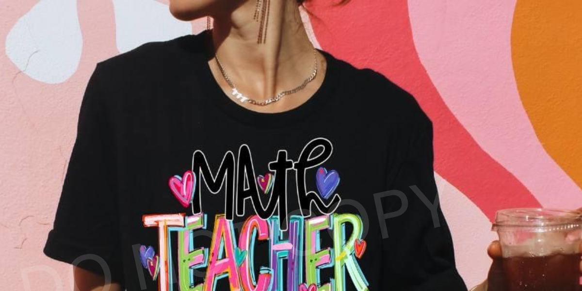 Cheery Words MATH Teacher DTF Transfer – Wills Creek Designs