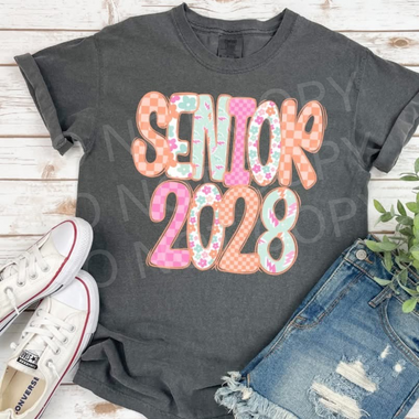 Senior Word Art 2028 DTF Transfer