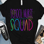 Chalkboard SCHOOL NURSE Squad DTF Transfer