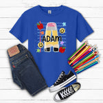 Back to School Alphabet DTF Transfer (leave name in the note) (SC)