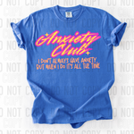 Anxiety Club DTF Transfer (SBBB)