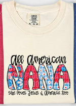 All American Nana DTF Transfer