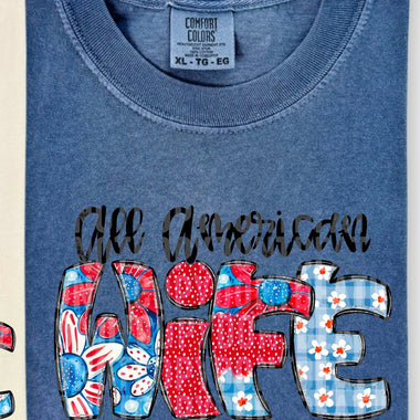 All American Wife DTF Transfer