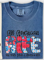 All American Wife DTF Transfer