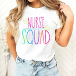 Chalkboard NURSE Squad DTF Transfer