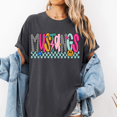 Mustangs Mix Print Preppy Mascot DTF Transfer
