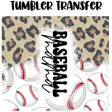Baseball Mama Tumbler Seamless  Sublimation Transfer
