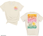 Sunshine State of Mind Front and Back Screen Print High Heat Transfer QQ78