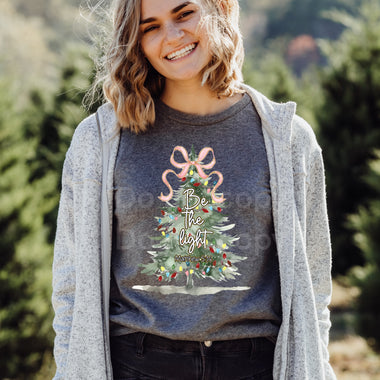Be the Light Christmas Tree DTF Transfer