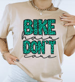 Bike Hair Teal Color DTF Transfer