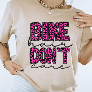 Bike Hair Hot Pink Color DTF Transfer