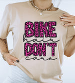 Bike Hair Hot Pink Color DTF Transfer