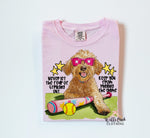 Never let the fear Doodle Dog Wholesale Tee