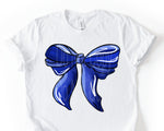 Blue Bow DTF Transfer