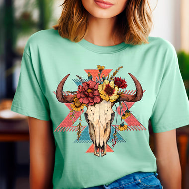 Boho Skull DTF Transfer