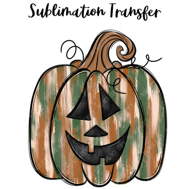 Camo Boy Pumpkin Sublimation Transfer