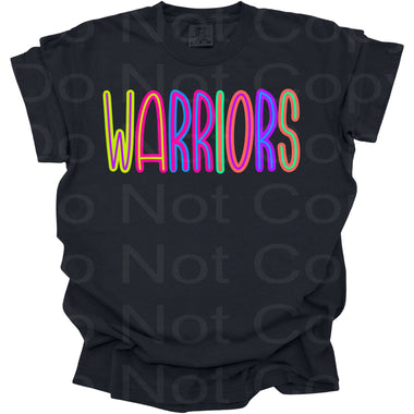 Bright Warriors Mascot DTF Transfer