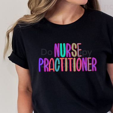 Bright Nurse Practioner DTF Transfer