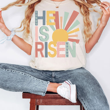 He is Risen Screen Print Transfer T54