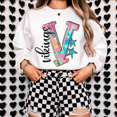 Chaotic Print Vikings DTF Transfer