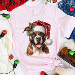 Christmas Pit Bull DTF Transfer