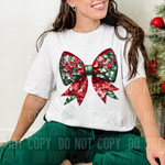 Christmas Sequin Coquette Bow DTF Transfer