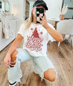 Merry & Bright Tree Screen Print Transfer P27