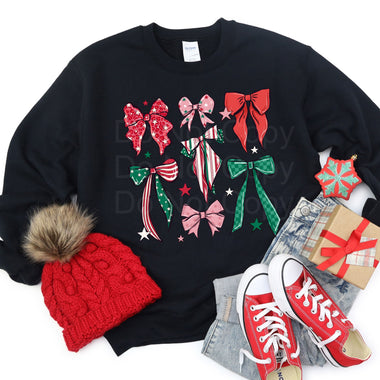 Christmas Bow Collage DTF Transfer (SD)
