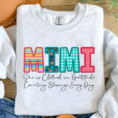MiMi Clothed in Gratitude DTF Transfer