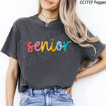 Colorful Cursive Senior DTF Transfer