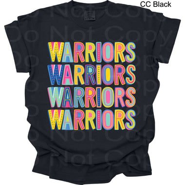 Colorful Stack Warriors DTF Transfer (DPD)
