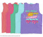 Boats Waves Lake Days Screen Print High Heat Transfer V55