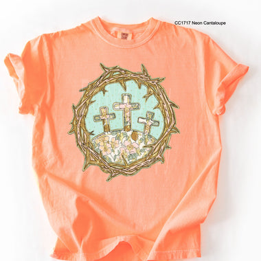Pastel Cross Scene DTF Transfer