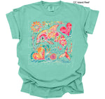 Dolphin Floral DTF Transfer