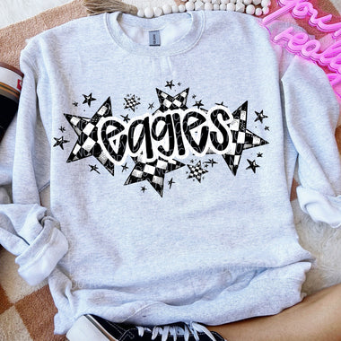 Eagles Check Star Mascot DTF Transfer (E)