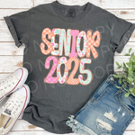 Senior Word Art 2025 DTF Transfer