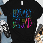 Chalkboard LIBRARY Squad DTF Transfer