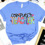 Cheery Words COMPUTER Teacher DTF Transfer