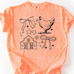 Farm Doodle Single Color Screen A34