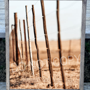 Farm Fence Canvas Print Framed or Unframed