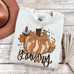 Grammy Fall Glitter Pumpkin DTF Transfer (SDD)